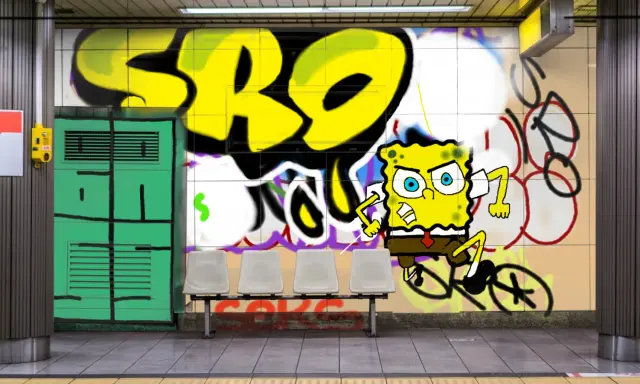 Graffiti artwork by BASS
