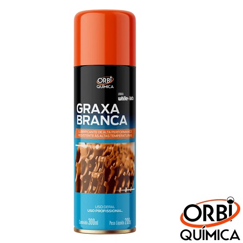 GRAXA BRANCA SPRAY 300ML LITIO - WHITE LUB