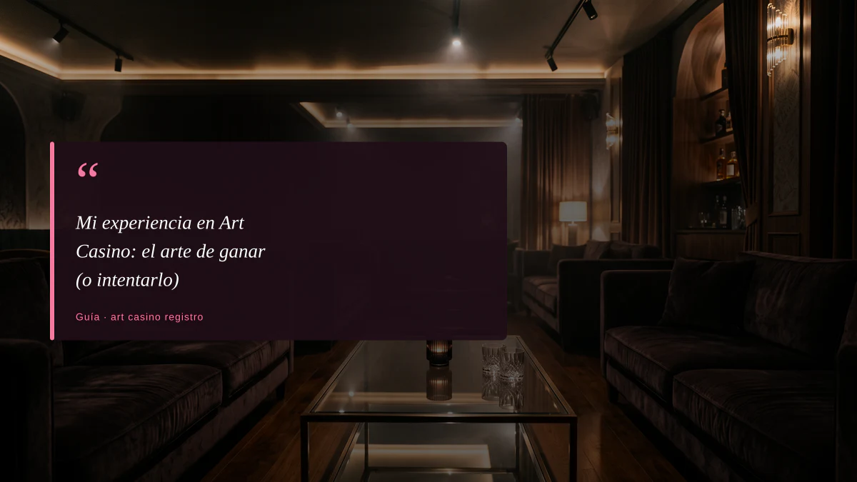 Mi experiencia en Art Casino: el arte de ganar (o intentarlo)