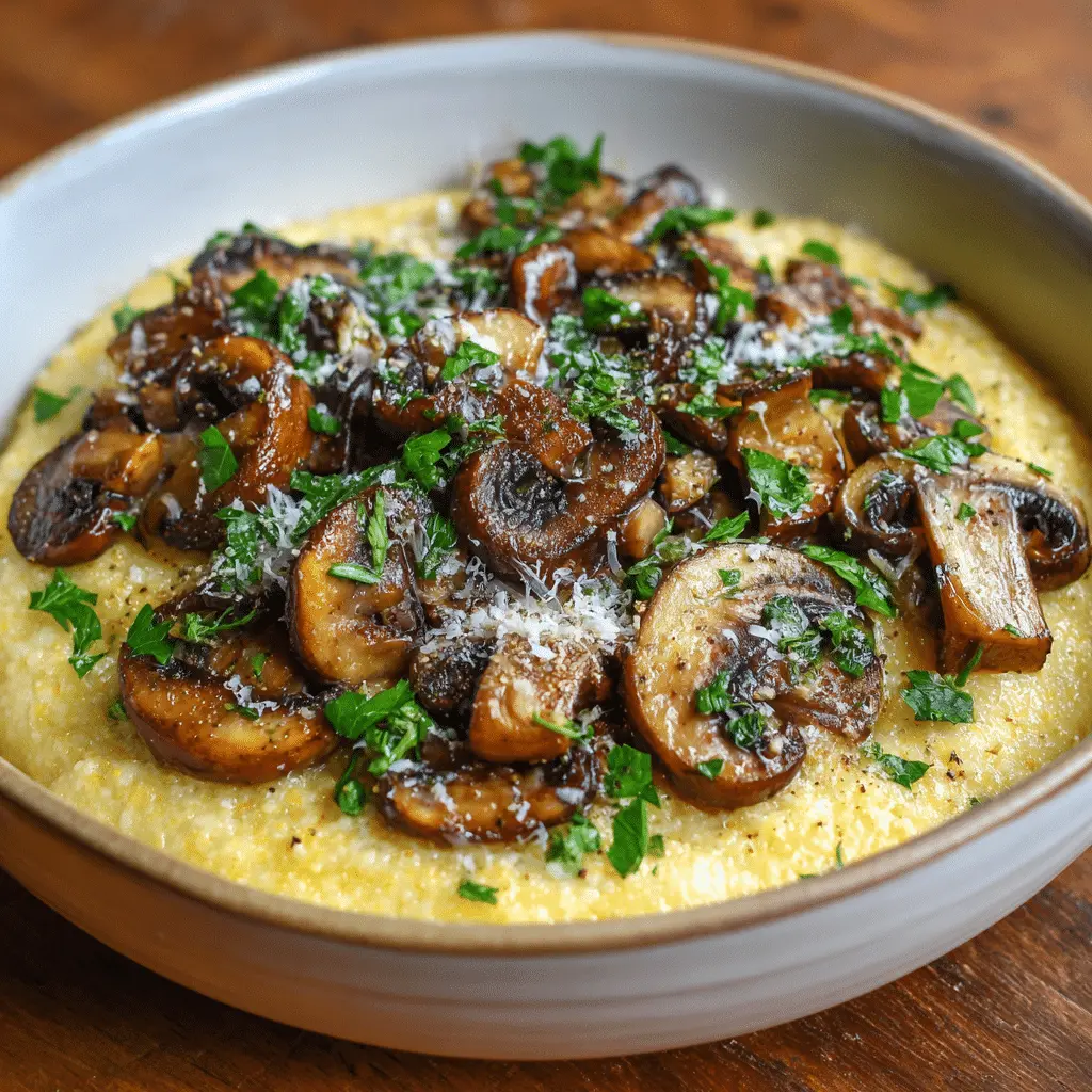Italian Polenta with Mushrooms