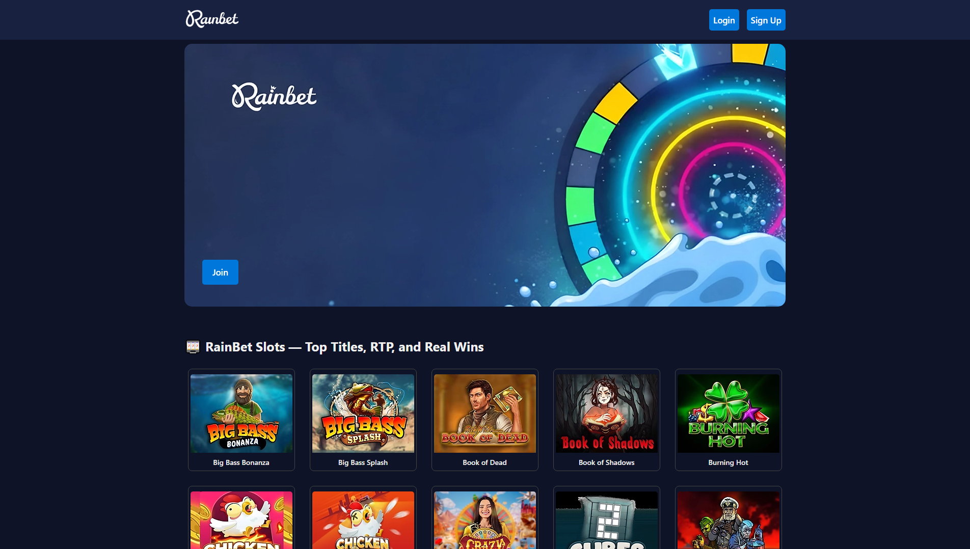 Stored capture of rainbet-nz.net