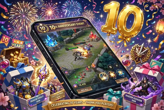 Sự kiện kỷ niệm 10 năm Liên Quân Mobile trong game