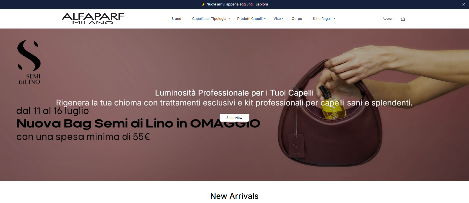 Stored capture of alfaparfmilanohq.shop