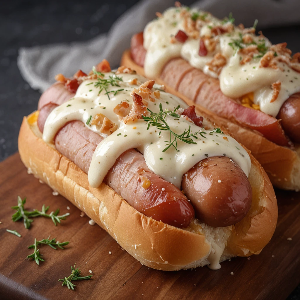 Cordon Bleu Style Hot Dogs