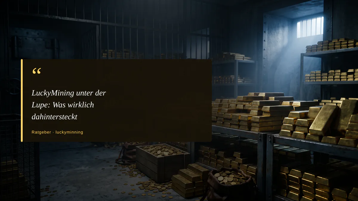 LuckyMining unter der Lupe: Was wirklich dahintersteckt