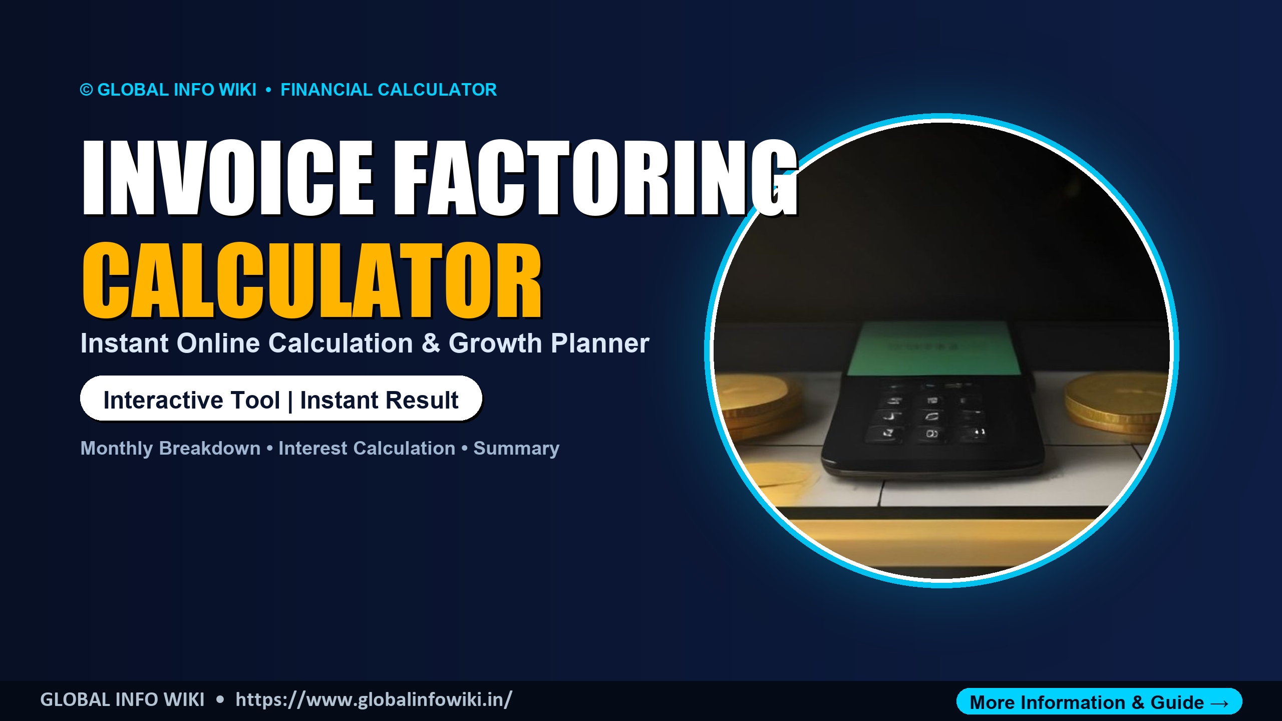 Invoice Factoring Cost Calculator — Estimate Fees and APR for Invoice Discounting Invoice Factoring Cost Calculator — Estimate Fees and APR for Invoice Discounting