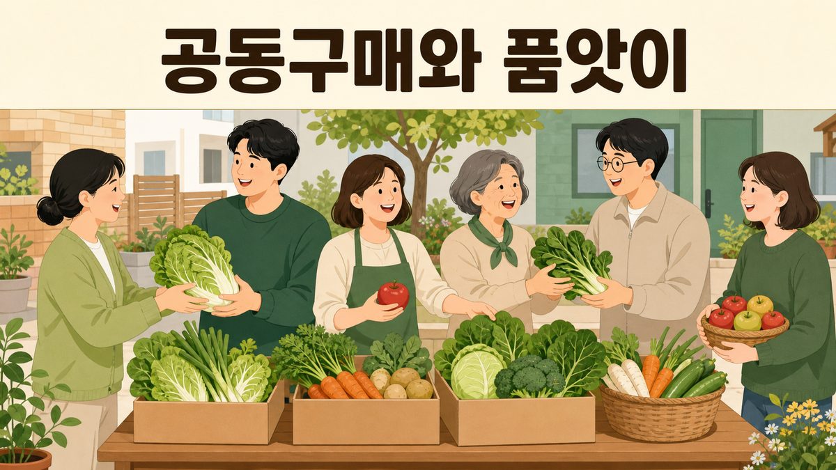함께 아끼던 옛 지혜 — 공동구매와 품앗이