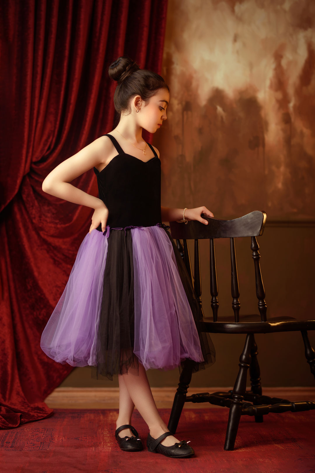 پرتره مادر و کودک در آتلیه کودک نویسا مشهد - فضای مینیمال