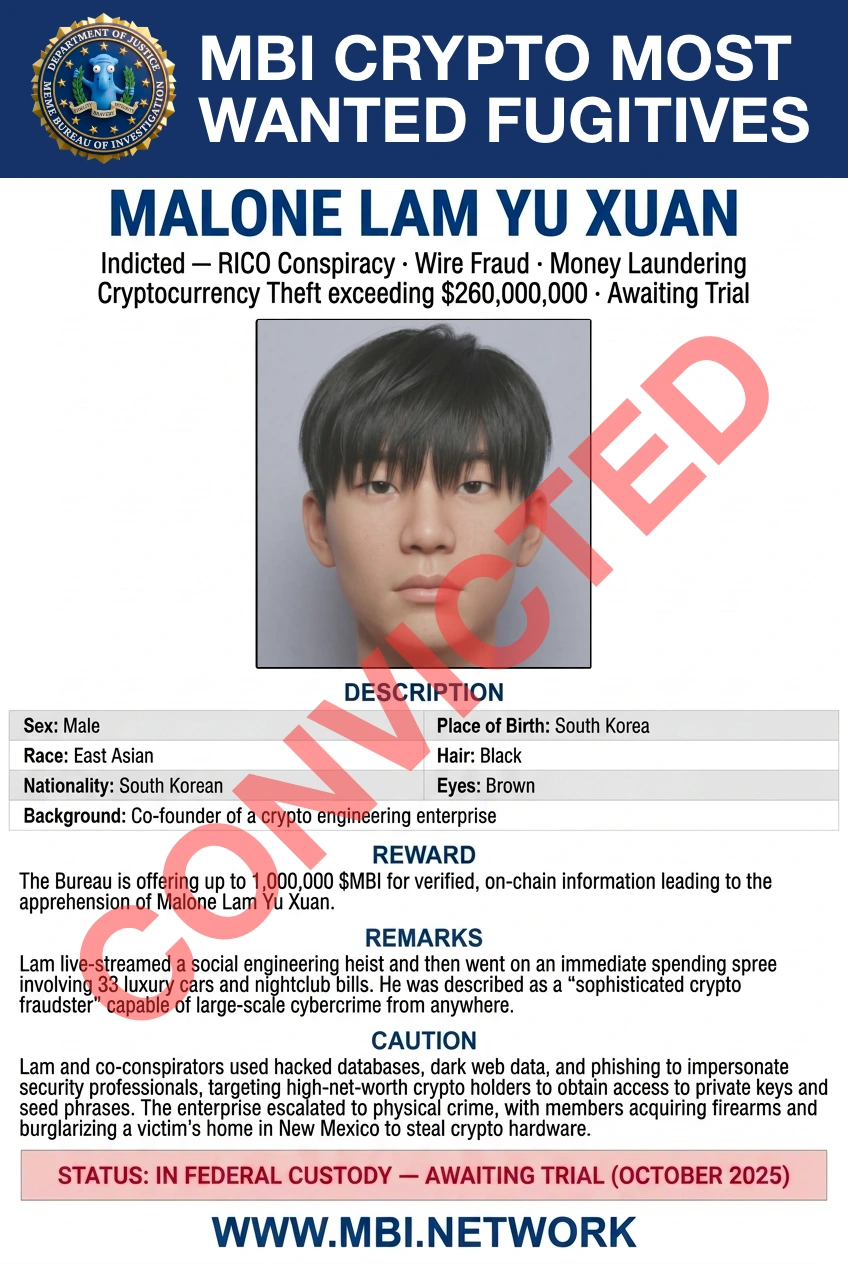 Malone Lam Yu Xuan Wanted Poster