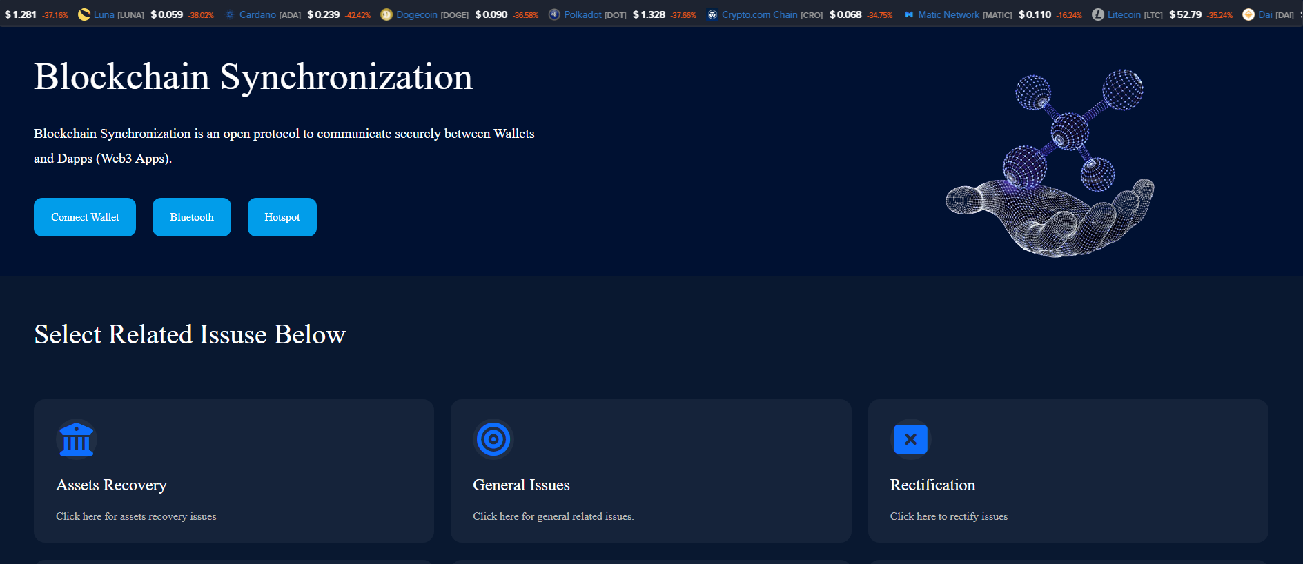 Forensic screenshot of node-extensions.pages.dev showing the phishing page layout