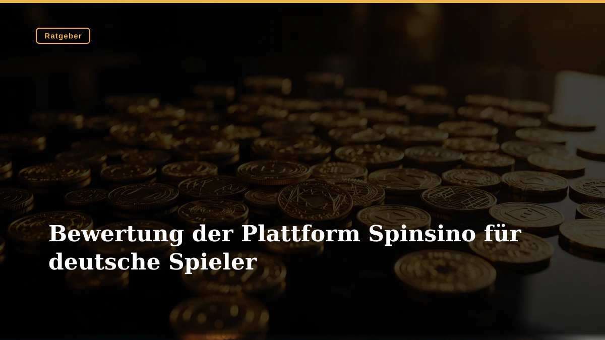 Bewertung der Plattform Spinsino für deutsche Spieler