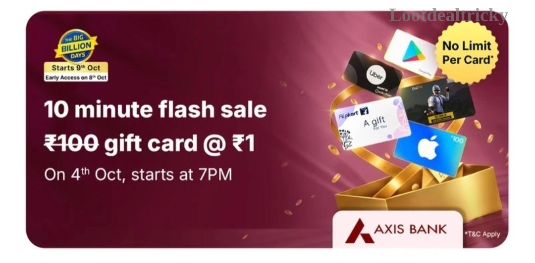 Filpkart 100 Gift – Just ₹100 | Huge Savings Offer