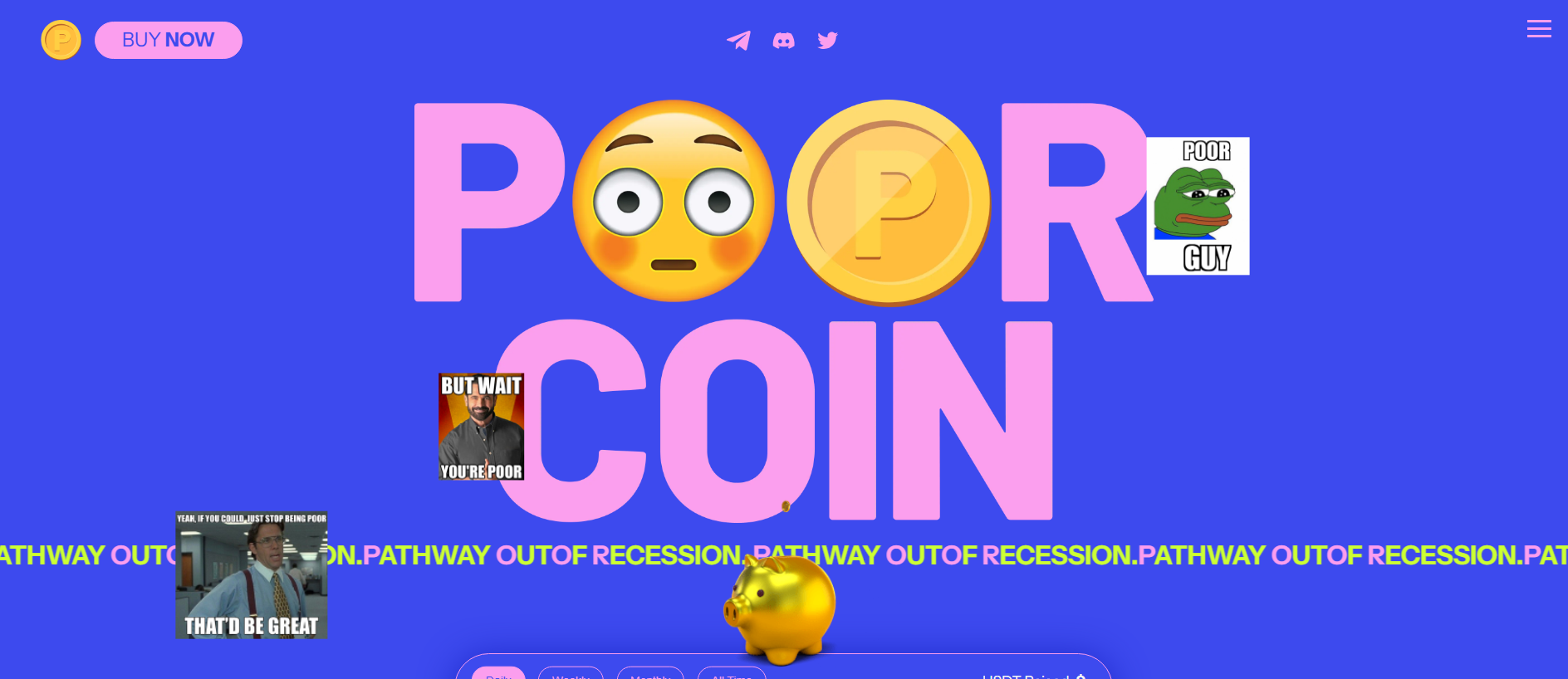 Screenshot of poor-token-website.pages.dev