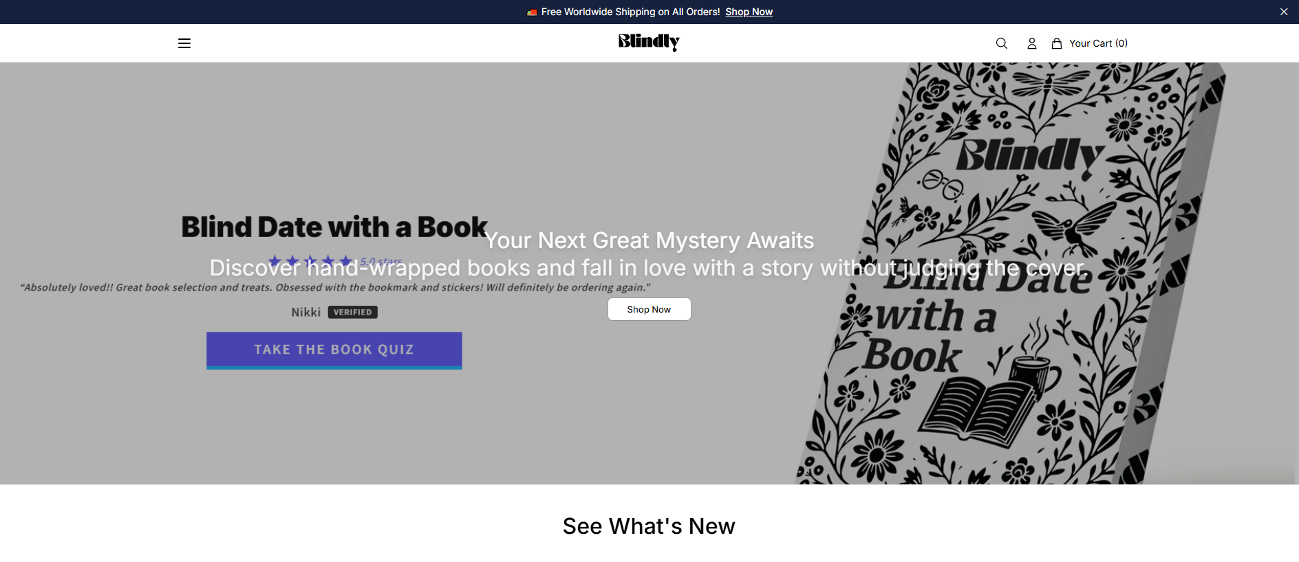 Stored capture of blindlybooksco.shop
