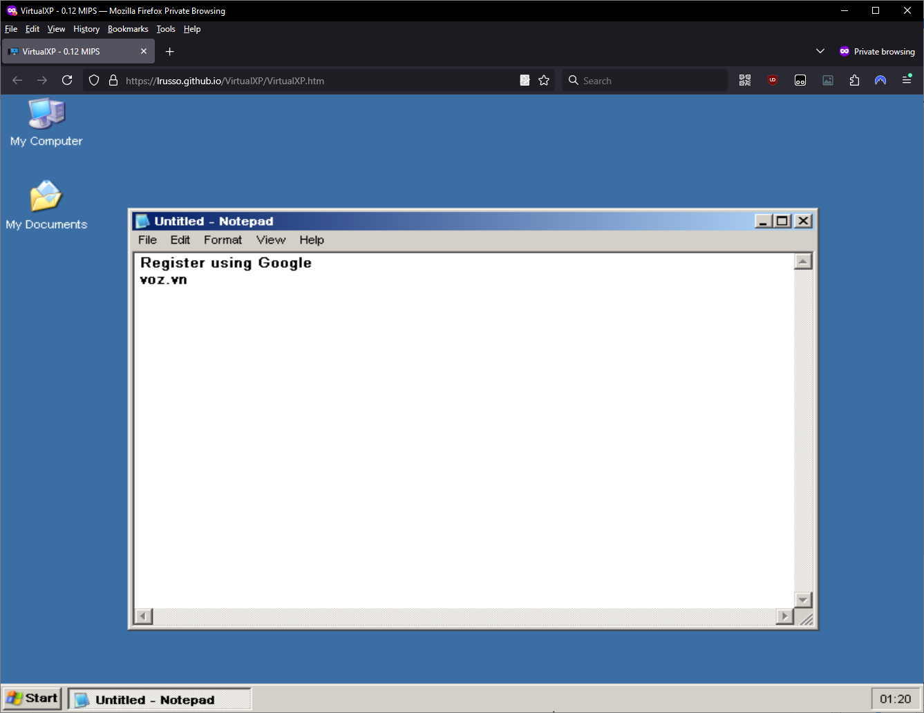 Windows XP 'hồi sinh' trên nền web | Page 3 | VOZ