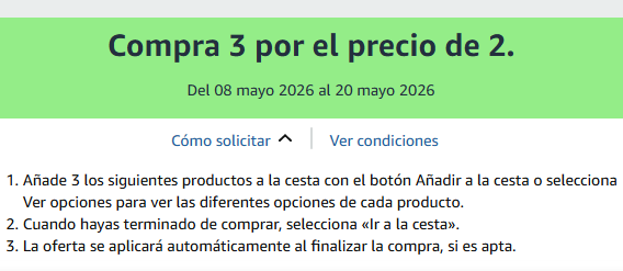Compra 3 por el precio de 2 en una selección de películas 🎬