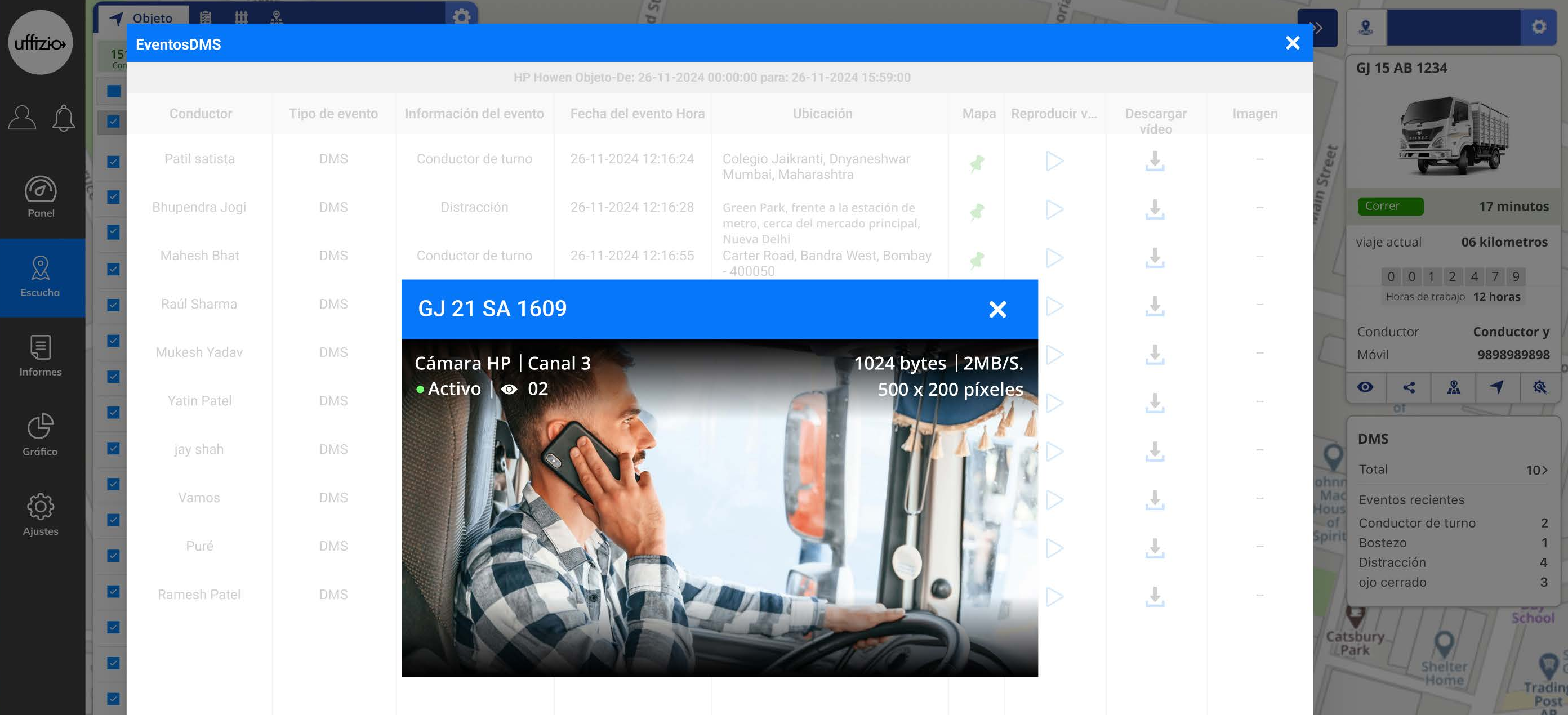 DMS — Monitoreo del conductor