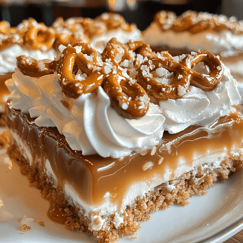 Quick No-Bake Salted Caramel Pretzel Bars for Sweet Cravings step photo