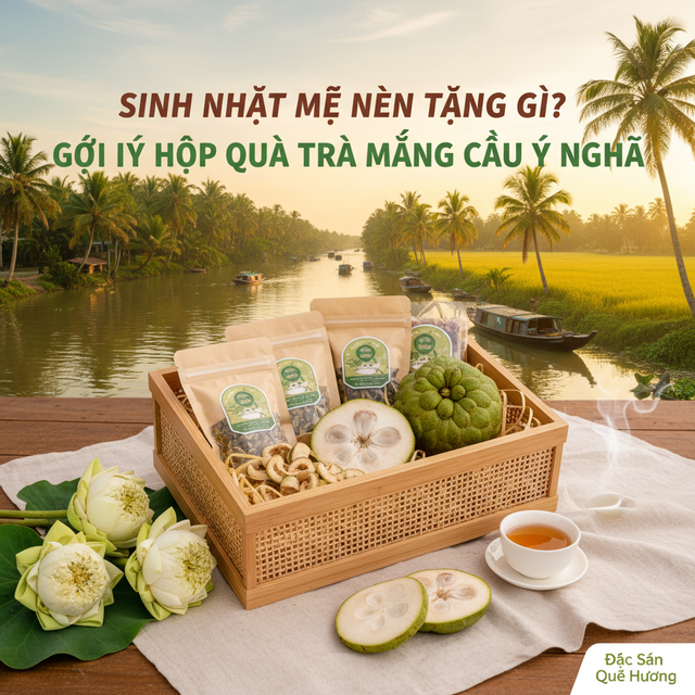 Sinh nhật mẹ nên tặng gì? Gợi ý hộp quà trà mãng cầu ý nghĩa
