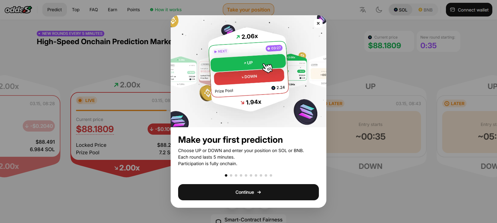 Stored screenshot of odds8.io