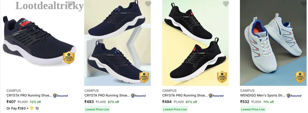 Campus Shoes Loot | Loot Lo