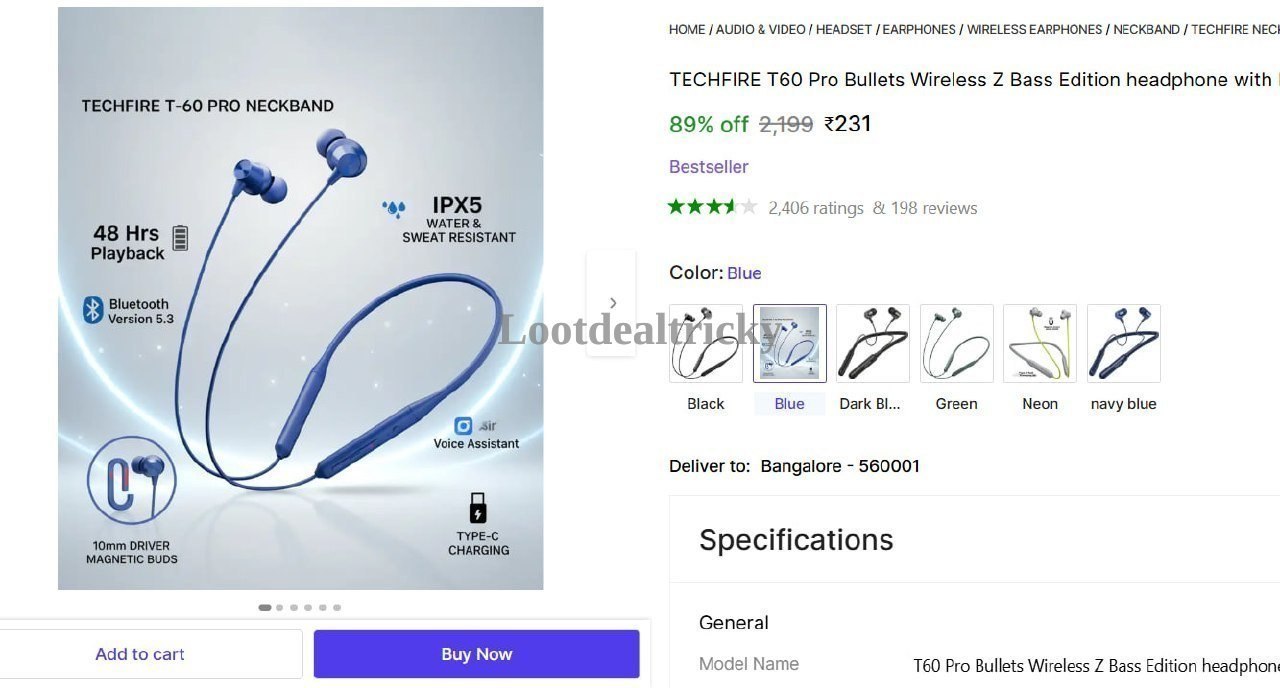   techfire T60 Pro – Just ₹231 | Loot Ka Maal