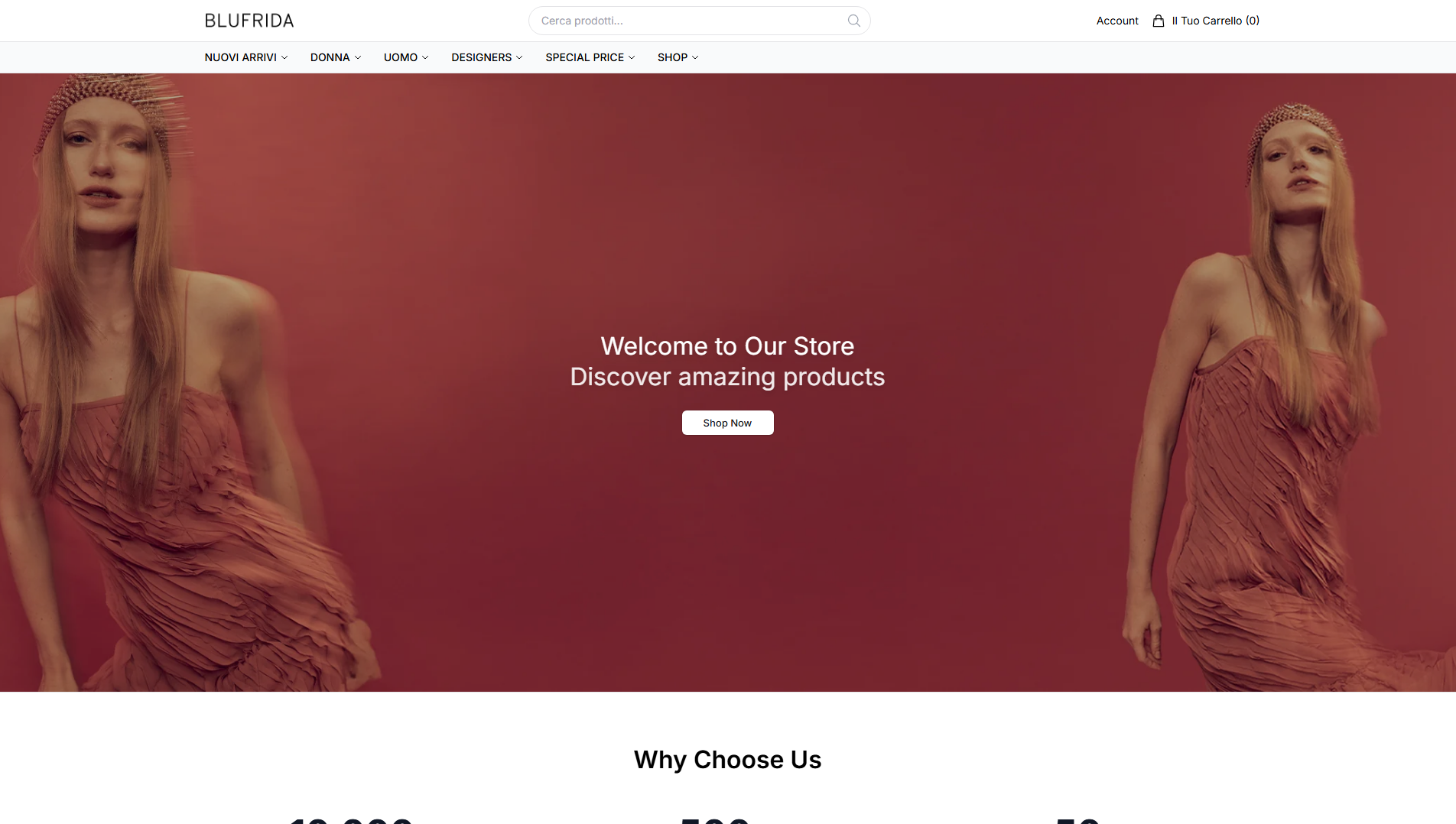 Stored capture of blufridashop.shop