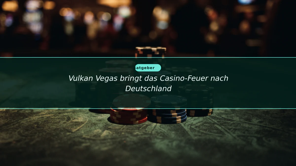 Vulkan Vegas bringt das Casino-Feuer nach Deutschland