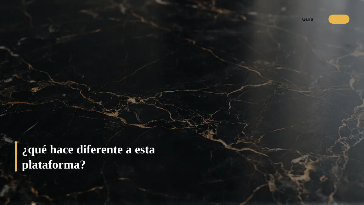 ¿qué hace diferente a esta plataforma?