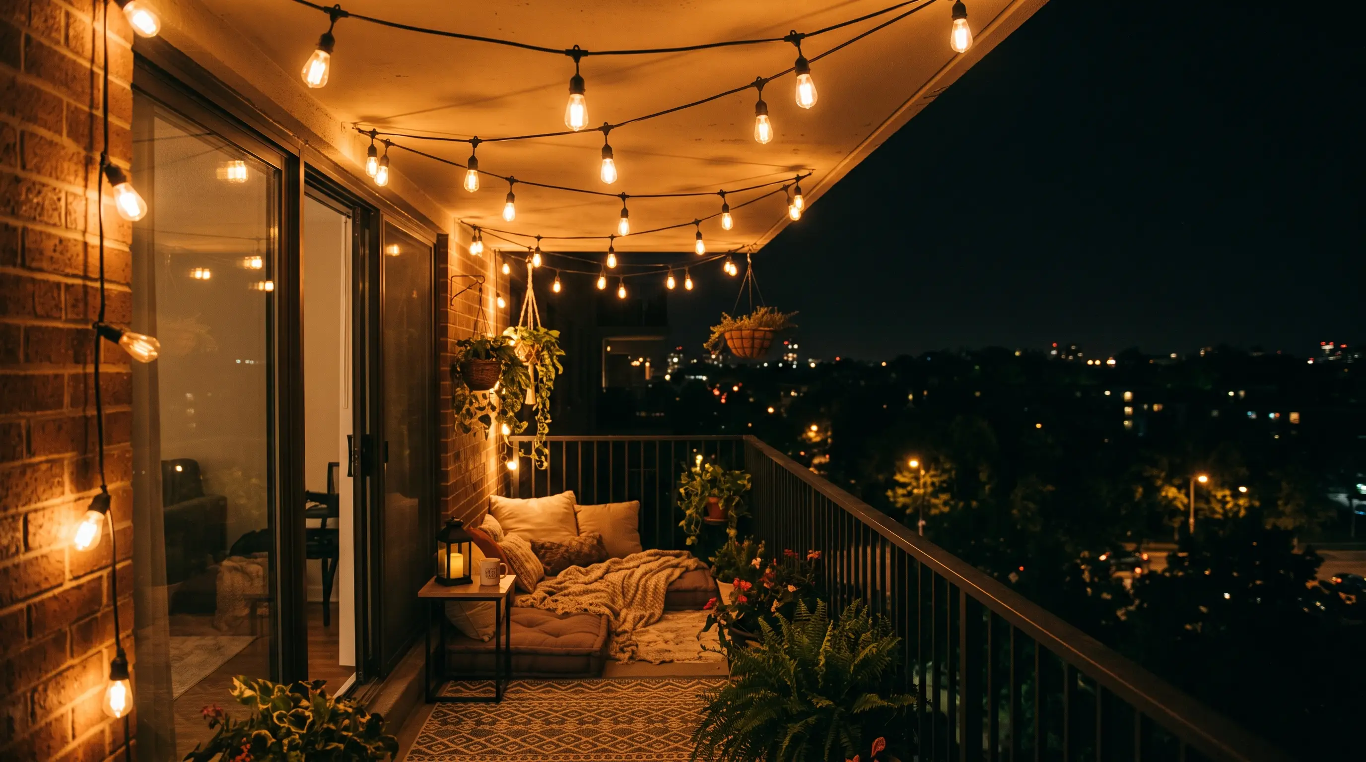 Warm Ambient String Lighting
