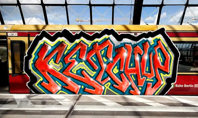Graffiti artwork by Tkiz
