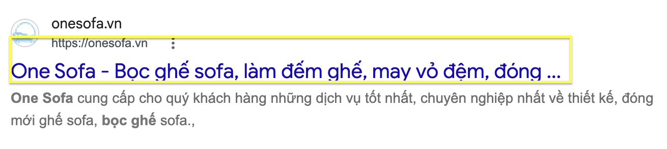 Kết quả Google cần bấm vào
