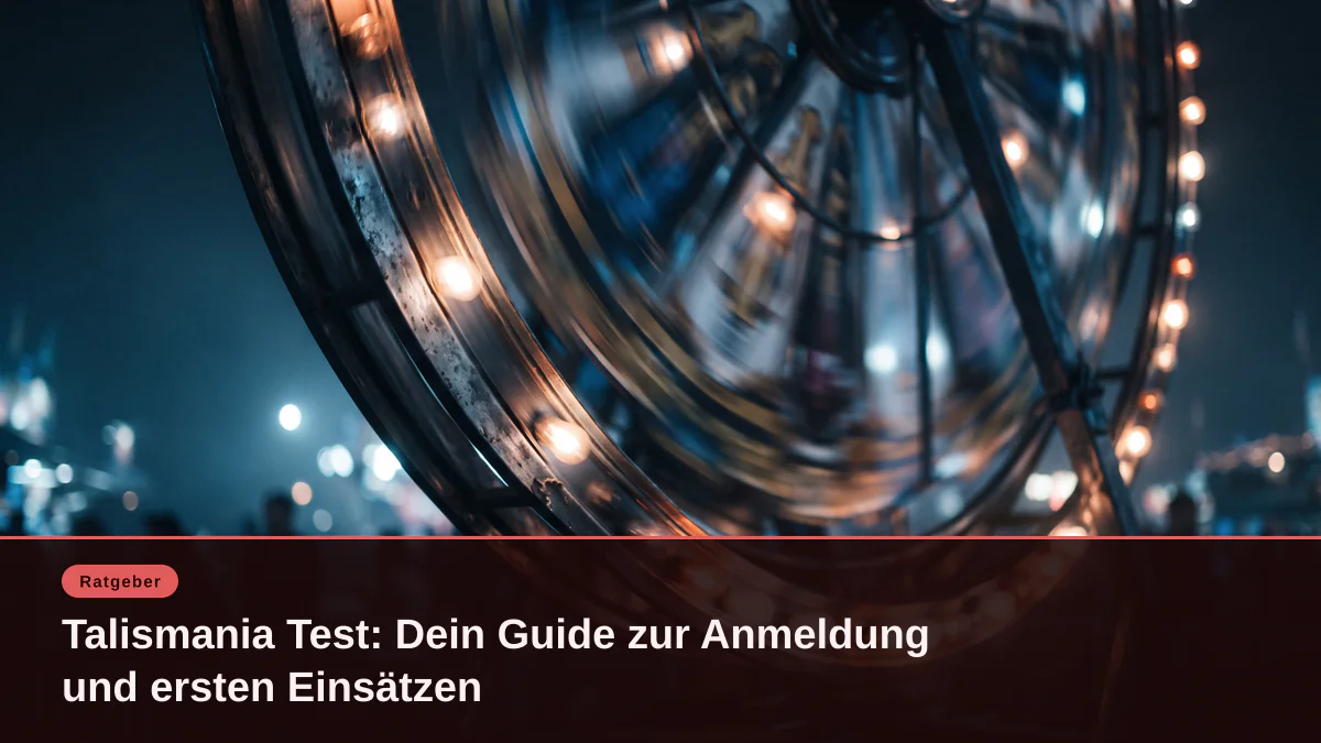 Talismania Test: Dein Guide zur Anmeldung und ersten Einsätzen