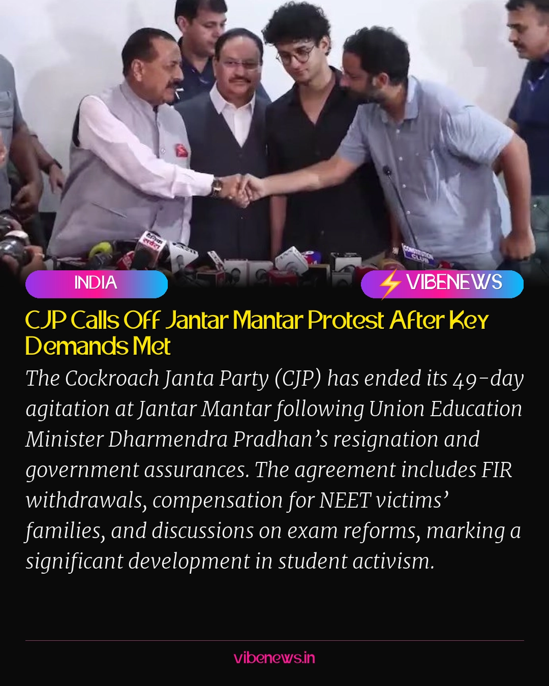 CJP Calls Off Jantar Mantar Protest After Key Demands Met