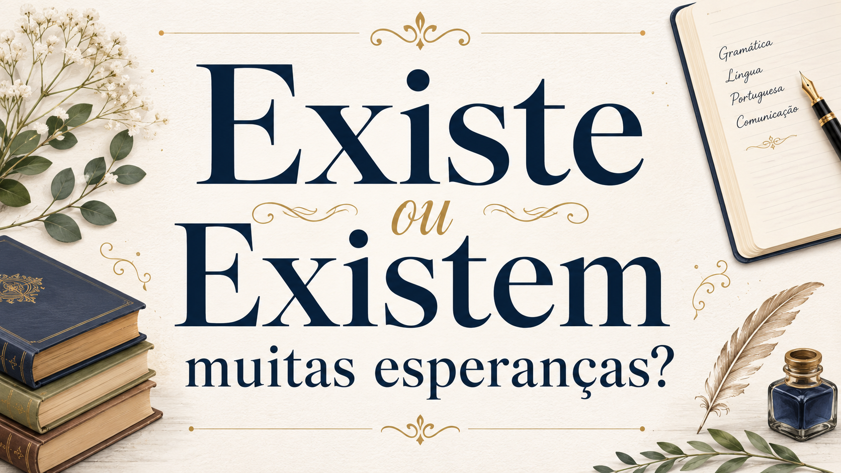 Existe muitas esperanças ou Existem muitas esperanças?