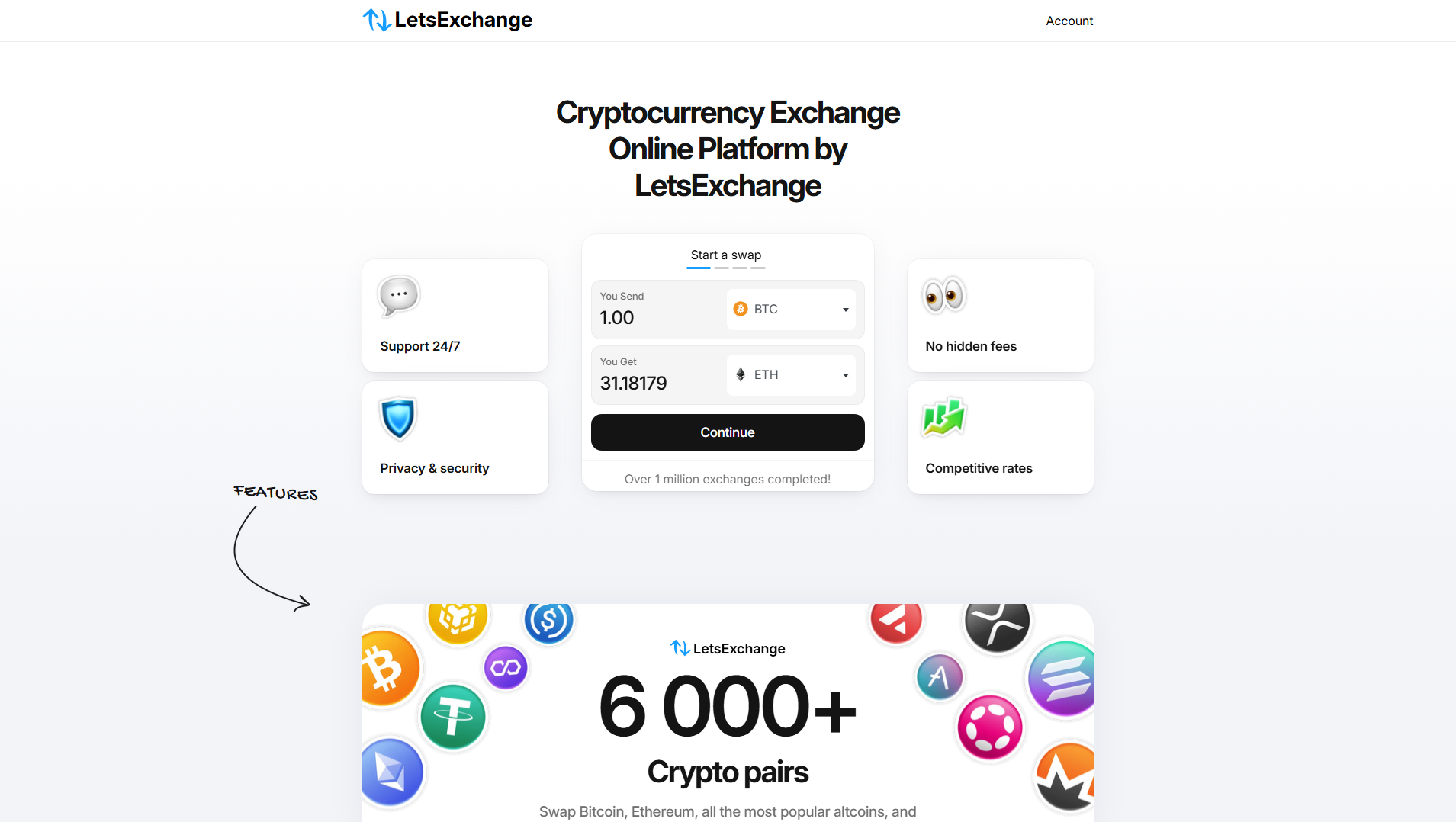 Stored capture of letsexchange.app