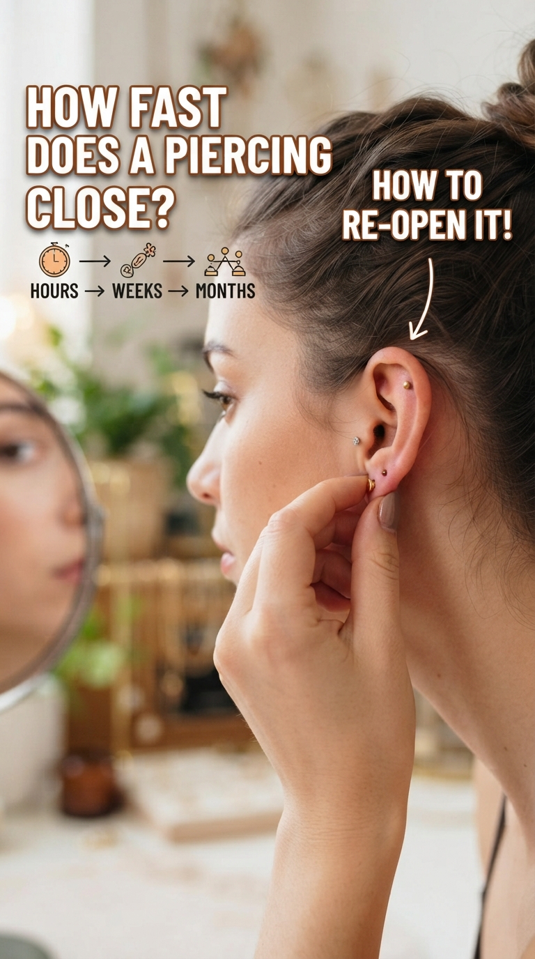 How Long Does It Take For A Piercing To Close & How To Open It How Long Does It Take For A Piercing To Close & How To Open It