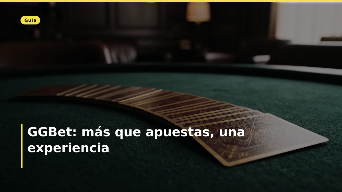GGBet: más que apuestas, una experiencia