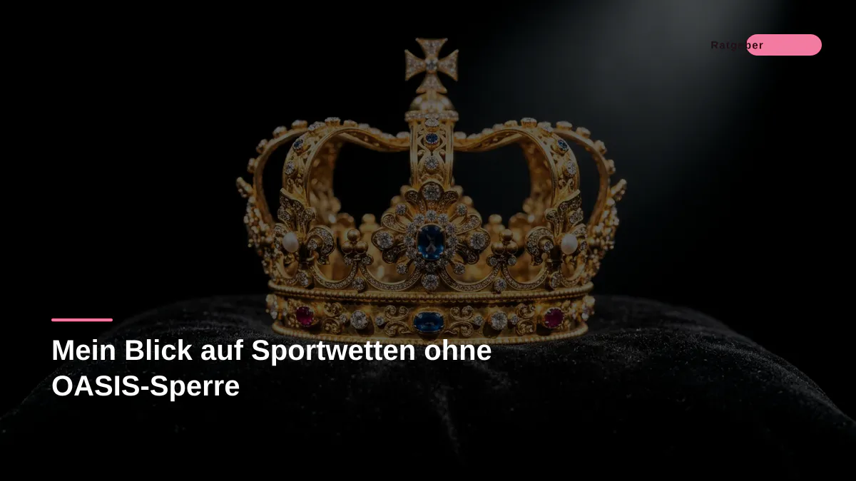 Mein Blick auf Sportwetten ohne OASIS-Sperre