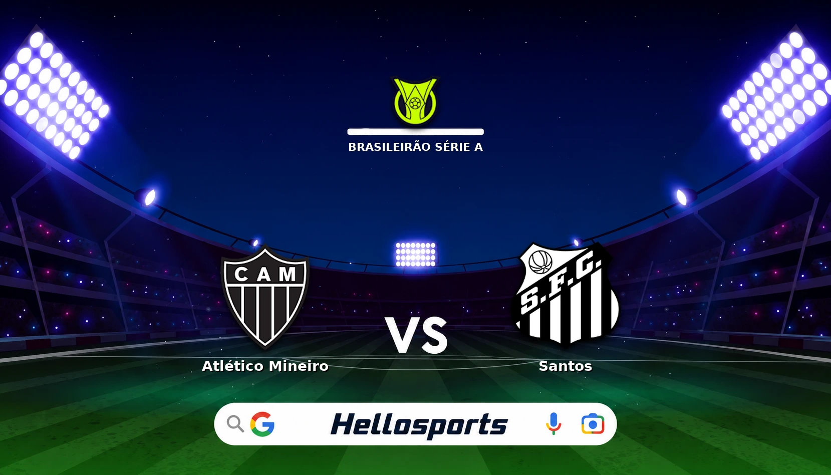 Atlético Mineiro vs Santos Live Stream