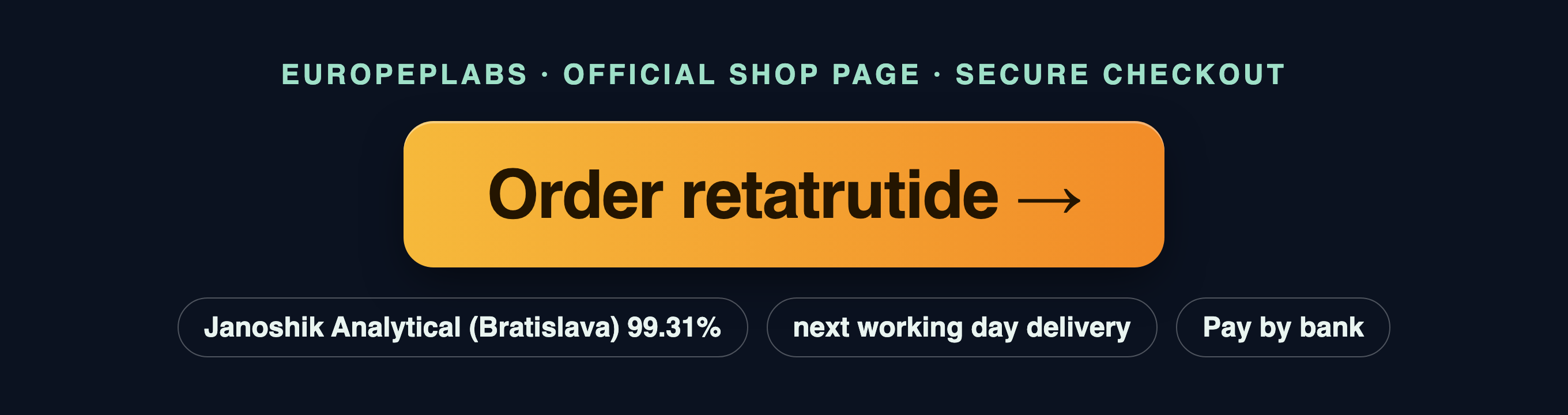 Retatrutide from EuroPepLabs, cold-packed delivery
