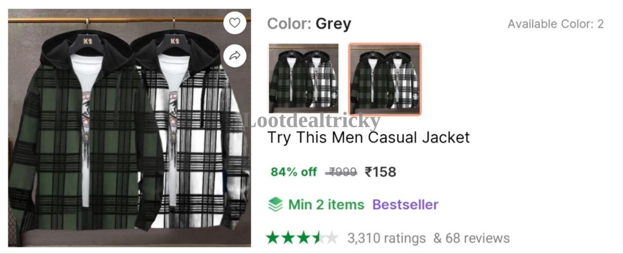 Men Casual Jacket Offer Image