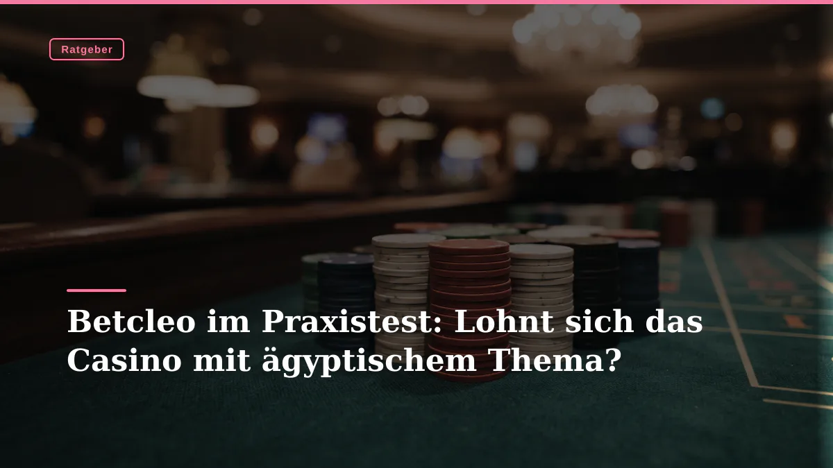 Betcleo im Praxistest: Lohnt sich das Casino mit ägyptischem Thema?
