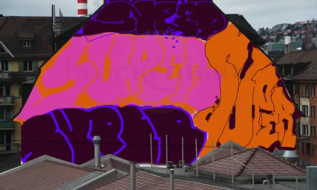 Graffiti artwork by super