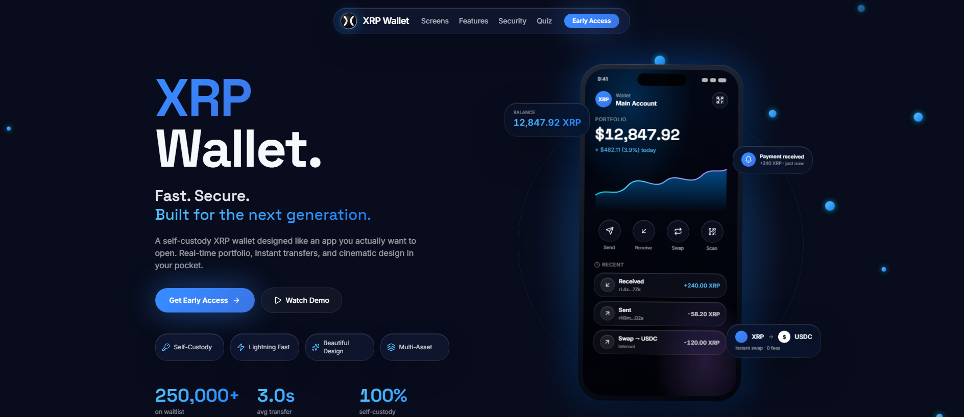 Stored capture of xrpwallett.com