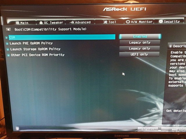 CSM on N100DC ITX