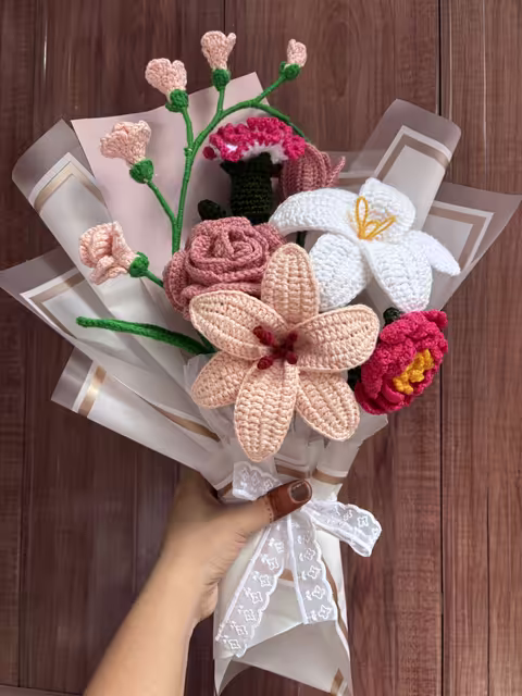 Pastel Petals Everlasting bouquet
