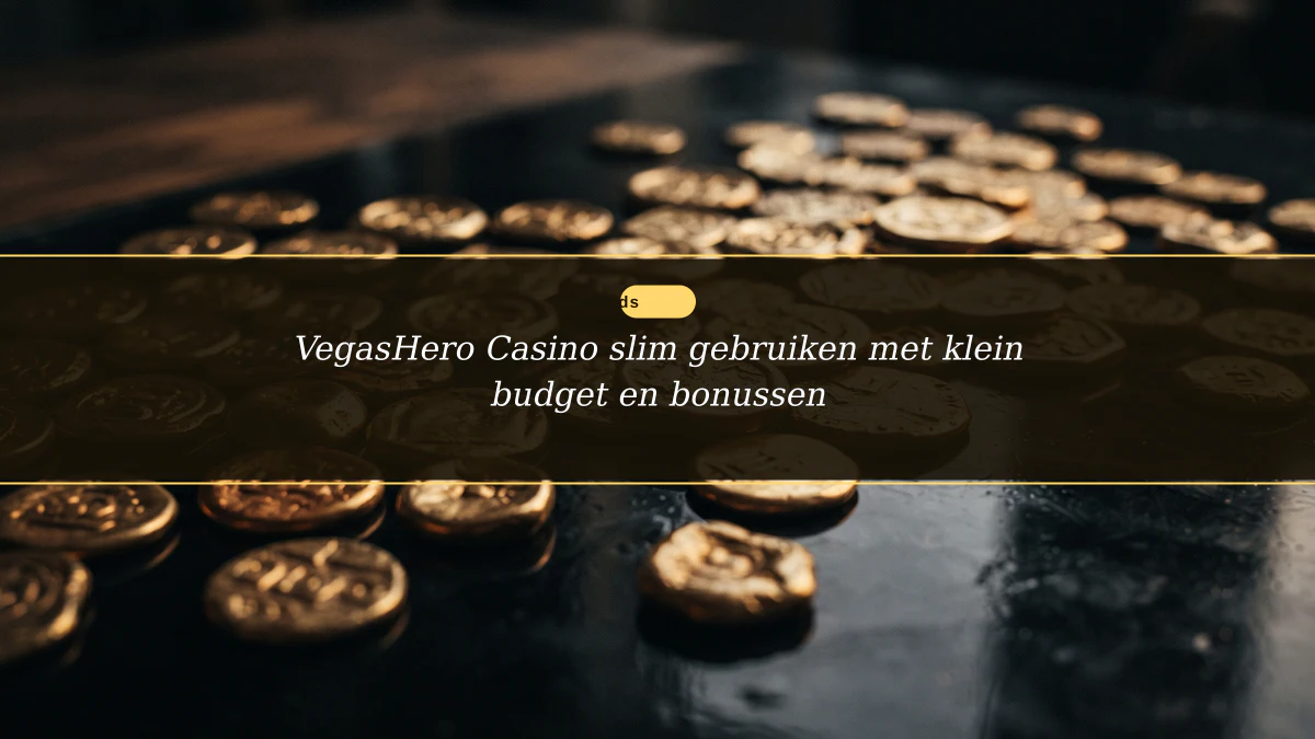 VegasHero Casino slim gebruiken met klein budget en bonussen