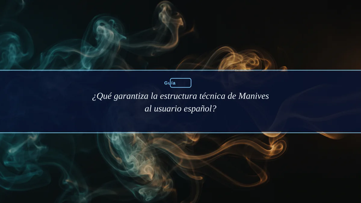 ¿Qué garantiza la estructura técnica de Manives al usuario español?