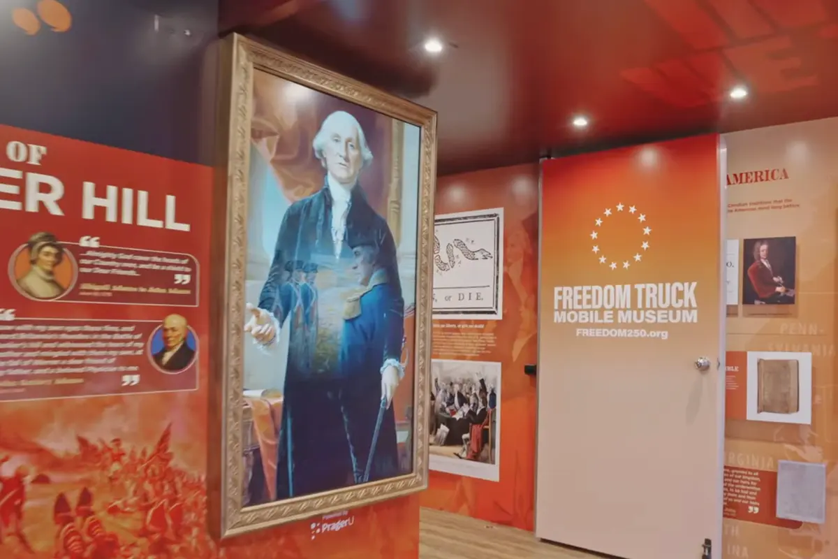 AI-Generated George Washington Featured on Trump's 'Freedom Truck